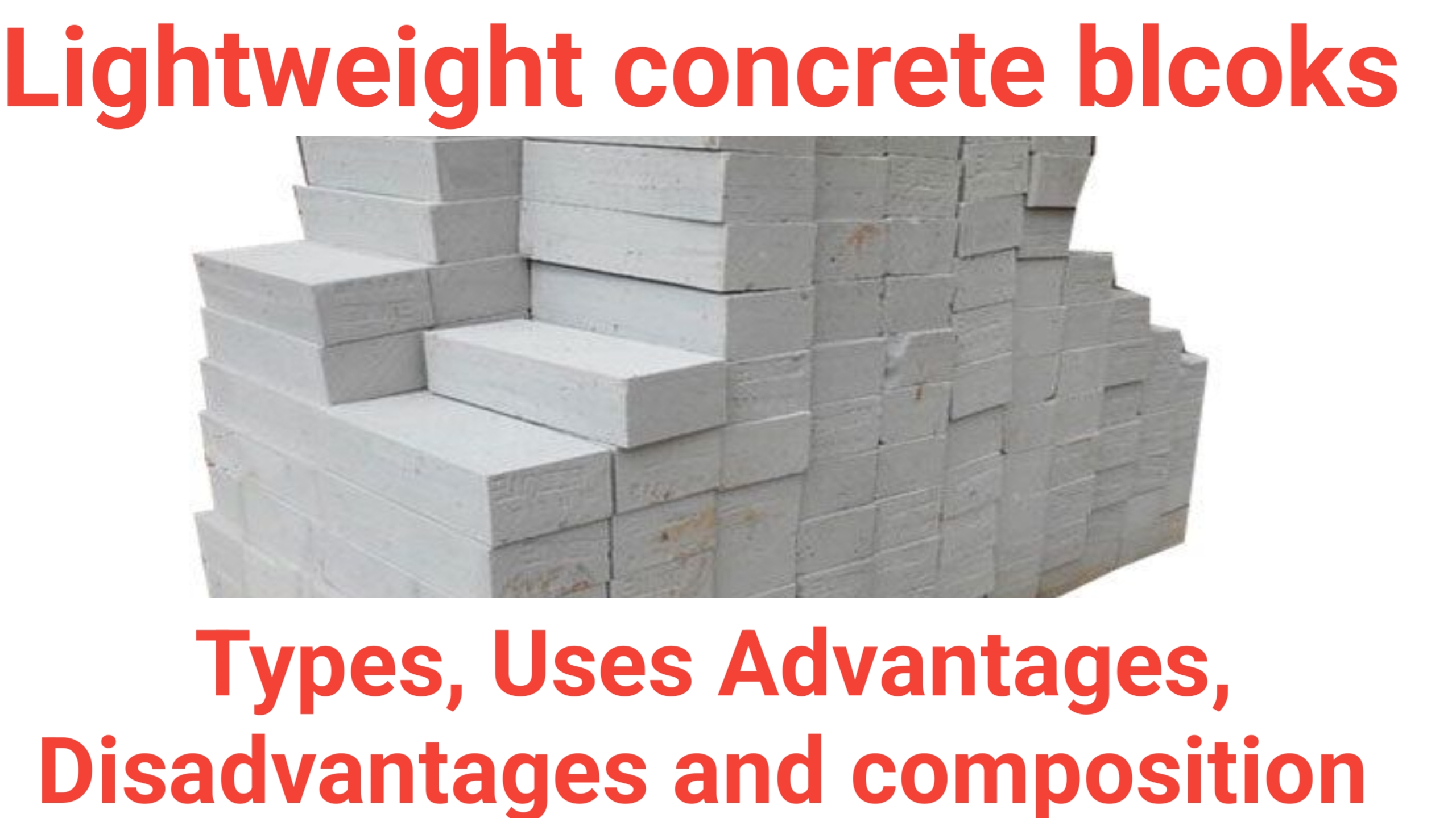 Lightweight concrete blcoks